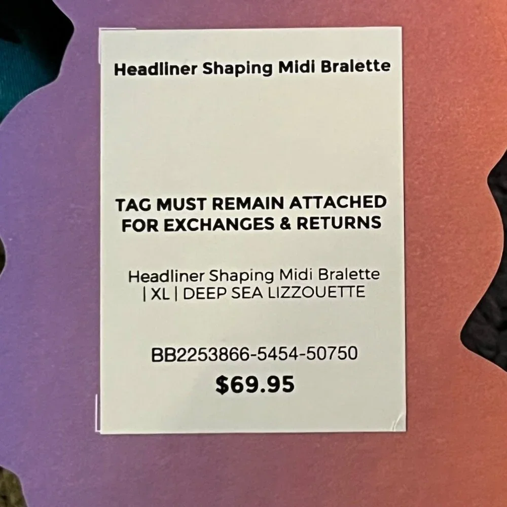 Yitty Sports Bralette Womens XL New Green Black Pullover Stretch Comfort - Picture 7 of 16